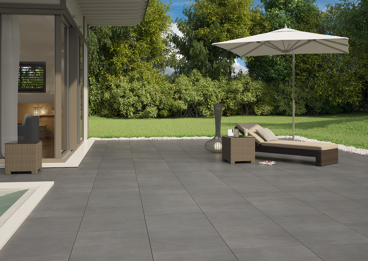 Torstein grey 60x60 2cm outdoor